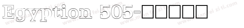 Egyption 505字体转换